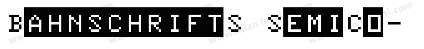 BahnschriftS SemiCo字体转换